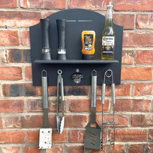 Estação de Churrasco - Porta Acessórios e Temperos com Abridor de Cerveja