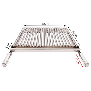 Grelha Argentina Estilo Parilla em Inox
