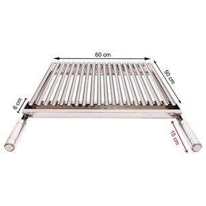 Grelha Argentina Estilo Parilla em Inox