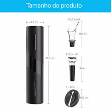 Carregar imagem no visualizador da galeria, Abridor de Vinho Elétrico Premium Automático a Bateria
